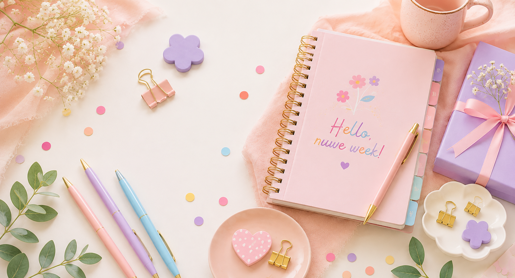 Hello Nuwe Week Candy Colour Planner