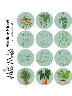 Bible Journaling - Sticker Sheet - His name is Jesus