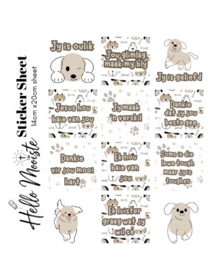 Lunchbox - Sticker Sheet - Hondjies
