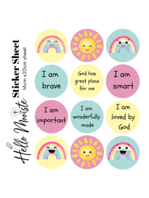 Lunchbox - Sticker Sheet - I am