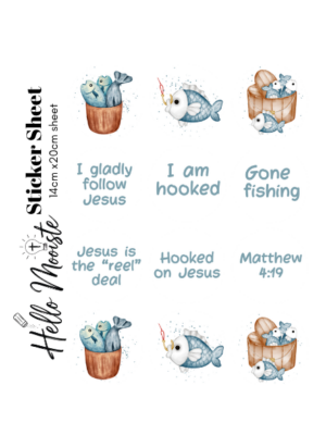 Bible Journaling - Sticker Sheet - I am hooked