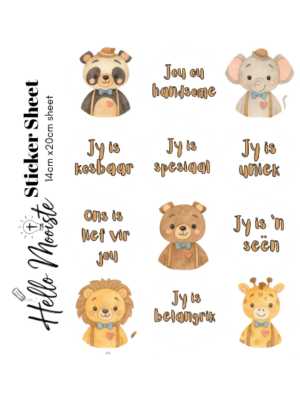Lunchbox - Sticker Sheet - Jou ou handsome
