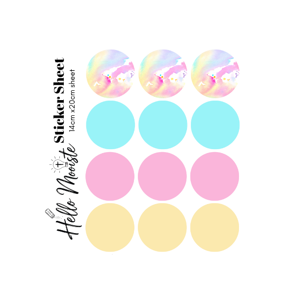 Plain bubbelgum Bible Journaling - Sticker Sheet - Bubblegum