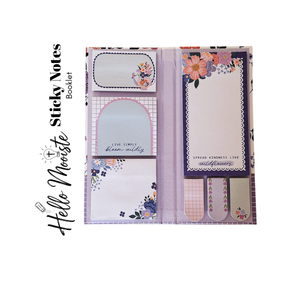 Floral Sticky Note Booklet